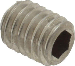 Value Collection - M8x1.25 Metric Coarse, 10mm OAL, Cup Point Set Screw - Grade 18-8 & Austenitic A2 Stainless Steel, 4mm Key - Benchmark Tooling