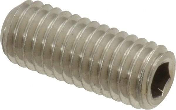 Value Collection - M8x1.25 Metric Coarse, 20mm OAL, Cup Point Set Screw - Grade 18-8 & Austenitic A2 Stainless Steel, 4mm Key - Benchmark Tooling