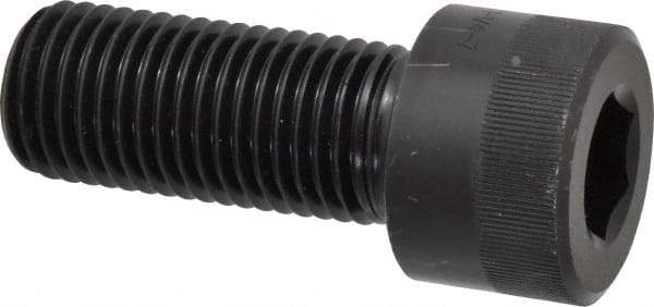 Holo-Krome - 2 - 4-1/2 UNC Hex Socket Drive, Socket Cap Screw - Alloy Steel, Black Oxide Finish, Fully Threaded, 6" Length Under Head - Benchmark Tooling