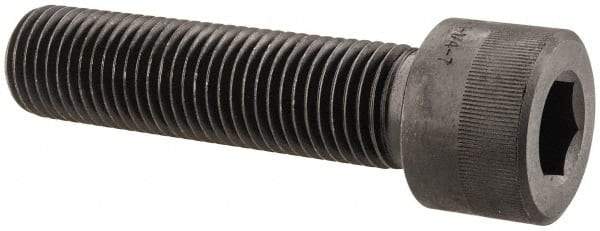 Holo-Krome - 1-1/4 - 7 UNC Hex Socket Drive, Socket Cap Screw - Alloy Steel, Black Oxide Finish, Partially Threaded, 5" Length Under Head - Benchmark Tooling