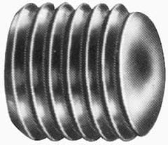 Value Collection - 3/8-16 UNC, 5/8" OAL, Oval Point Set Screw - Grade Austenitic A2 Stainless Steel, 3/16" Key - Benchmark Tooling