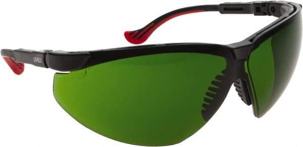 Uvex - Safety Glasses - GRN LENS #3 BLK FRM GENESIS XC SAFETY GLASSES - Benchmark Tooling
