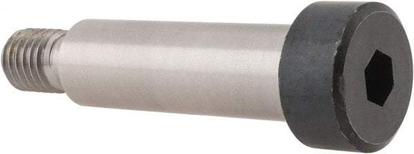 Holo-Krome - 16mm Shoulder Diam x 50mm Shoulder Length, M12x1.75 Metric Coarse, Hex Socket Shoulder Screw - 12.9 Alloy Steel, Uncoated, 10.73 to 11mm Head Height x 23.67 to 24mm Head Diam - Benchmark Tooling