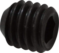 Holo-Krome - 7/16-14 UNC, 7/16" OAL, Cup Point Set Screw - Grade 8 Alloy Steel, 7/32" Key - Benchmark Tooling