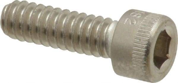 Holo-Krome - #10-24 UNC Hex Socket Drive, Socket Cap Screw - Grade 18-8 Stainless Steel, Uncoated, Fully Threaded, 5/8" Length Under Head - Benchmark Tooling