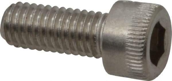 Holo-Krome - #10-32 UNF Hex Socket Drive, Socket Cap Screw - Grade 18-8 Stainless Steel, Uncoated, Fully Threaded, 1/2" Length Under Head - Benchmark Tooling