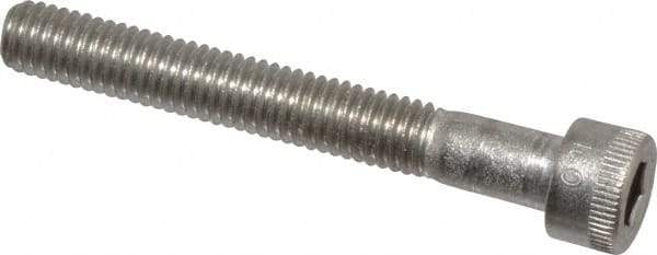 Holo-Krome - #10-32 UNF Hex Socket Drive, Socket Cap Screw - Grade 18-8 Stainless Steel, Uncoated, Partially Threaded, 1-1/2" Length Under Head - Benchmark Tooling