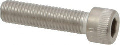 Holo-Krome - 1/4-28 UNF Hex Socket Drive, Socket Cap Screw - Grade 18-8 Stainless Steel, Uncoated, Fully Threaded, 1" Length Under Head - Benchmark Tooling