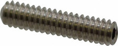 Value Collection - #2-56 UNC, 3/8" OAL, Cup Point Set Screw - Grade 18-8 Stainless Steel, 0.035" Key - Benchmark Tooling