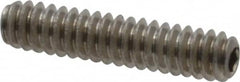 Value Collection - #4-40 UNC, 1/2" OAL, Cup Point Set Screw - Grade 18-8 Stainless Steel, 0.05" Key - Benchmark Tooling