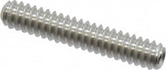 Value Collection - #6-32 UNC, 3/4" OAL, Cup Point Set Screw - Grade 18-8 Stainless Steel, 1/16" Key - Benchmark Tooling