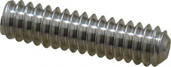 Value Collection - #10-24 UNC, 3/4" OAL, Cup Point Set Screw - Grade 18-8 Stainless Steel, 3/32" Key - Benchmark Tooling
