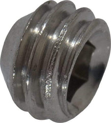 Value Collection - #10-32 UNF, 1/8" OAL, Cup Point Set Screw - Grade 18-8 Stainless Steel, 3/32" Key - Benchmark Tooling