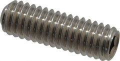 Value Collection - 5/16-18 UNC, 1" OAL, Cup Point Set Screw - Grade 18-8 Stainless Steel, 3/32" Key - Benchmark Tooling