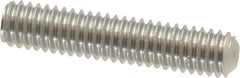 Value Collection - 5/16-18 UNC, 1-1/2" OAL, Cup Point Set Screw - Grade 18-8 Stainless Steel, 3/32" Key - Benchmark Tooling