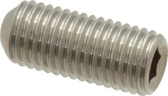 Value Collection - 5/16-24 UNF, 3/4" OAL, Cup Point Set Screw - Grade 18-8 Stainless Steel, 5/32" Key - Benchmark Tooling