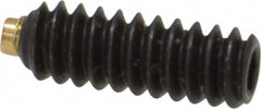 Made in USA - #6-32 UNC, 3/8" Length of Thread, Soft Tip Point Set Screw - Grade 8 Alloy Steel - Benchmark Tooling