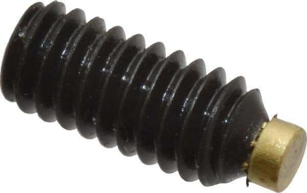 Made in USA - #8-32 UNC, 3/8" Length of Thread, Soft Tip Point Set Screw - Grade 8 Alloy Steel - Benchmark Tooling