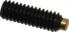 Made in USA - #8-32 UNC, 1/2" Length of Thread, Soft Tip Point Set Screw - Grade 8 Alloy Steel - Benchmark Tooling