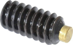 Made in USA - #10-24 UNC, 3/8" Length of Thread, Soft Tip Point Set Screw - Grade 8 Alloy Steel - Benchmark Tooling