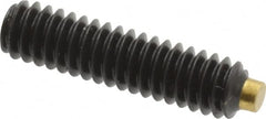 Made in USA - 1/4-20 UNC, 1" Length of Thread, Soft Tip Point Set Screw - Grade 8 Alloy Steel - Benchmark Tooling