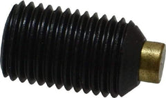 Made in USA - 3/8-24 UNF, 5/8" Length of Thread, Soft Tip Point Set Screw - Grade 8 Alloy Steel - Benchmark Tooling