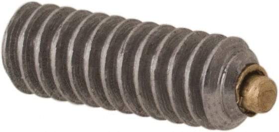 Made in USA - #2-56 UNC, 1/4" Length of Thread, Soft Tip Point Set Screw - Grade 18-8 Stainless Steel - Benchmark Tooling