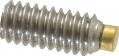 Made in USA - #8-32 UNC, 3/8" Length of Thread, Soft Tip Point Set Screw - Grade 18-8 Stainless Steel - Benchmark Tooling