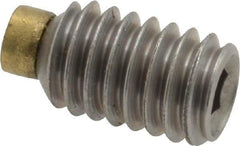 Made in USA - 5/16-18 UNC, 1/2" Length of Thread, Soft Tip Point Set Screw - Grade 18-8 Stainless Steel - Benchmark Tooling