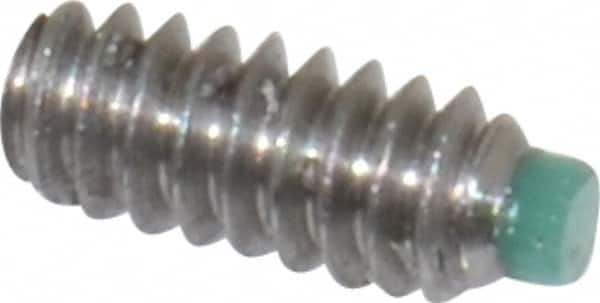 Made in USA - #4-40 UNC, 1/4" Length of Thread, Soft Tip Point Set Screw - Grade 18-8 Stainless Steel - Benchmark Tooling