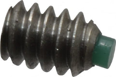 Made in USA - #6-32 UNC, 3/16" Length of Thread, Soft Tip Point Set Screw - Grade 18-8 Stainless Steel - Benchmark Tooling