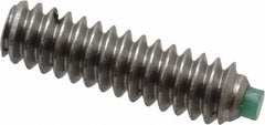 Made in USA - #6-32 UNC, 1/2" Length of Thread, Soft Tip Point Set Screw - Grade 18-8 Stainless Steel - Benchmark Tooling