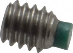 Made in USA - #8-32 UNC, 3/16" Length of Thread, Soft Tip Point Set Screw - Grade 18-8 Stainless Steel - Benchmark Tooling