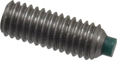 Made in USA - #10-32 UNF, 1/2" Length of Thread, Soft Tip Point Set Screw - Grade 18-8 Stainless Steel - Benchmark Tooling