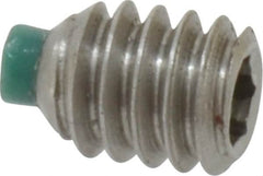 Made in USA - 1/4-20 UNC, 5/16" Length of Thread, Soft Tip Point Set Screw - Grade 18-8 Stainless Steel - Benchmark Tooling