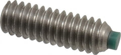 Made in USA - 1/4-20 UNC, 3/4" Length of Thread, Soft Tip Point Set Screw - Grade 18-8 Stainless Steel - Benchmark Tooling