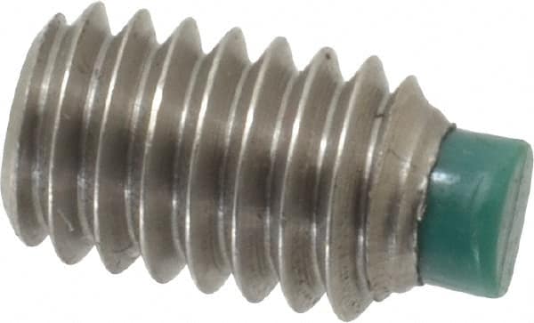 Made in USA - 5/16-18 UNC, 1/2" Length of Thread, Soft Tip Point Set Screw - Grade 18-8 Stainless Steel - Benchmark Tooling