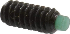 Made in USA - #4-40 UNC, 1/4" Length of Thread, Soft Tip Point Set Screw - Grade 8 Alloy Steel - Benchmark Tooling