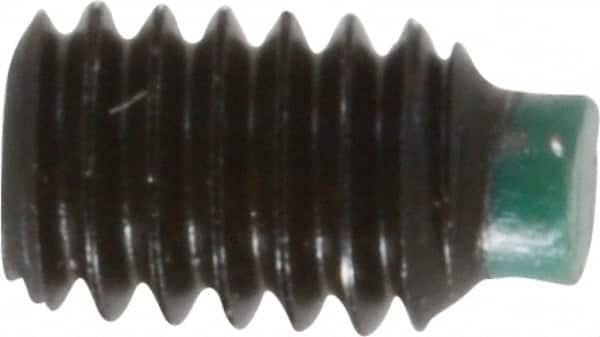 Made in USA - #8-32 UNC, 1/4" Length of Thread, Soft Tip Point Set Screw - Grade 8 Alloy Steel - Benchmark Tooling