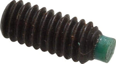 Made in USA - #8-32 UNC, 3/8" Length of Thread, Soft Tip Point Set Screw - Grade 8 Alloy Steel - Benchmark Tooling