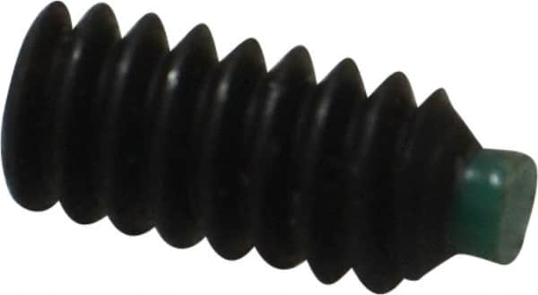 Made in USA - #10-24 UNC, 3/8" Length of Thread, Soft Tip Point Set Screw - Grade 8 Alloy Steel - Benchmark Tooling