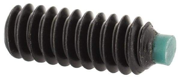 Made in USA - #10-24 UNC, 1/2" Length of Thread, Soft Tip Point Set Screw - Grade 8 Alloy Steel - Benchmark Tooling