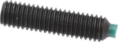 Made in USA - #10-32 UNF, 3/4" Length of Thread, Soft Tip Point Set Screw - Grade 8 Alloy Steel - Benchmark Tooling