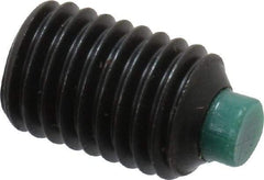 Made in USA - 1/4-28 UNF, 3/8" Length of Thread, Soft Tip Point Set Screw - Grade 8 Alloy Steel - Benchmark Tooling