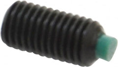 Made in USA - 1/4-28 UNF, 1/2" Length of Thread, Soft Tip Point Set Screw - Grade 8 Alloy Steel - Benchmark Tooling
