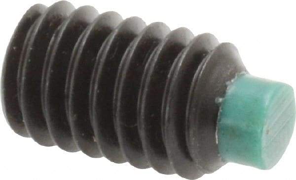 Made in USA - 5/16-18 UNC, 1/2" Length of Thread, Soft Tip Point Set Screw - Grade 8 Alloy Steel - Benchmark Tooling