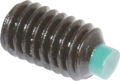 Made in USA - M6, 10mm Length of Thread, Soft Tip Point Set Screw - Grade 8 Alloy Steel - Benchmark Tooling