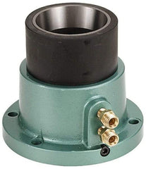 Eagle Rock - Series 5C Step, 2" Collet Capacity, Horizontal Standard Collet Holding Fixture - Air Activated, 5-1/2" Base Diam Width, 4-3/4" High - Benchmark Tooling