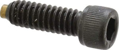 Made in USA - 1/4-20 UNC Hex Socket Drive, Socket Cap Screw - Alloy Steel, Black Oxide Finish, Fully Threaded, 3/4" Length Under Head - Benchmark Tooling