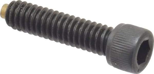 Made in USA - 1/4-20 UNC Hex Socket Drive, Socket Cap Screw - Alloy Steel, Black Oxide Finish, Fully Threaded, 1" Length Under Head - Benchmark Tooling